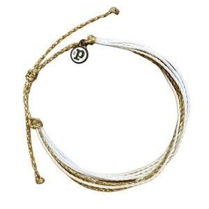 Pura Vida Gold and White Bracelet